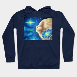 The memory of the girl withba blue flower Hoodie